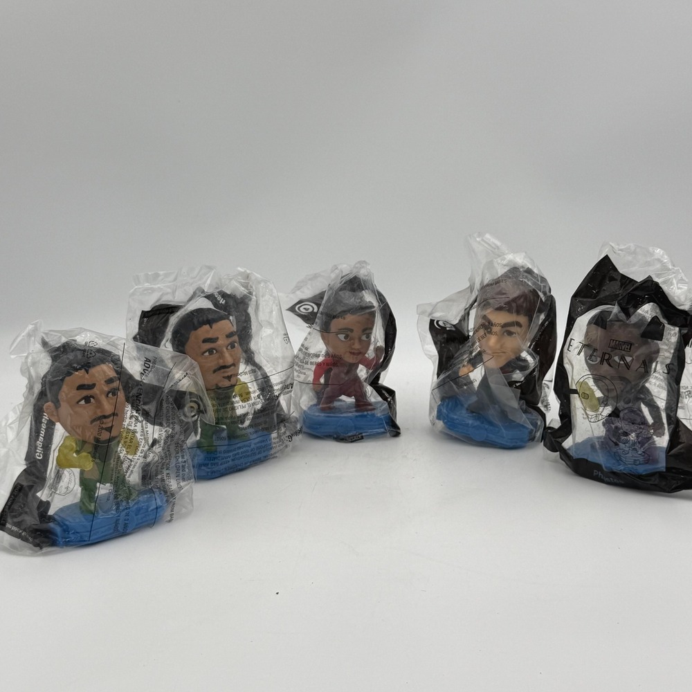 Marvel Eternals McDonalds Happy Meal Toy Lot 5 Sealed Figures Gilgamesh Phastos